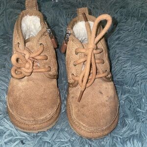 UGG Kids Brown Lace-Up Boots